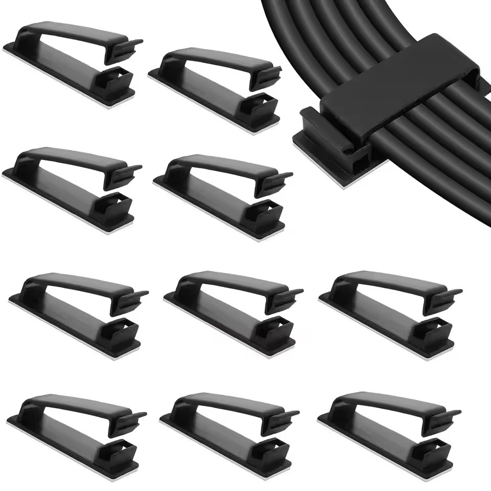 Car Organizer - Organizador de cables autoadhesivo, abrazaderas para