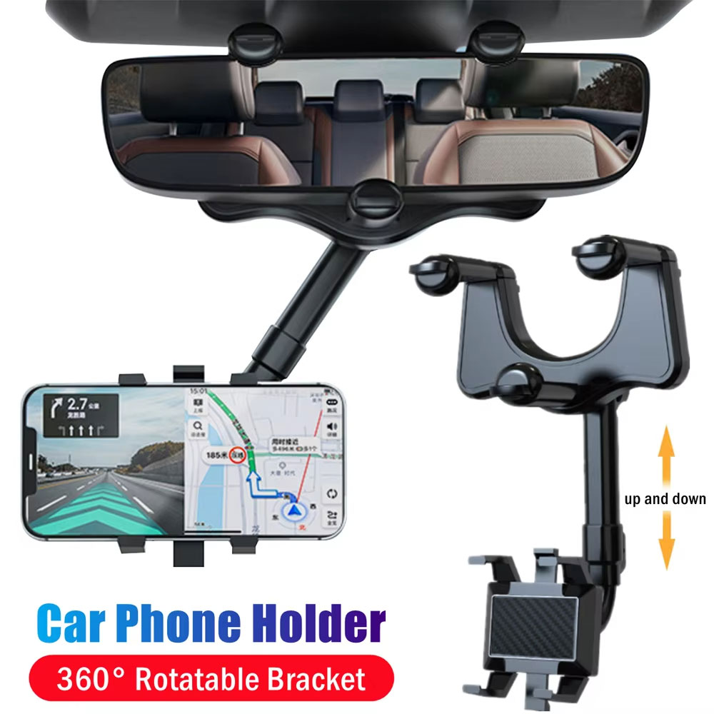 Car Mirror - Soporte ajustable para teléfono con espejo