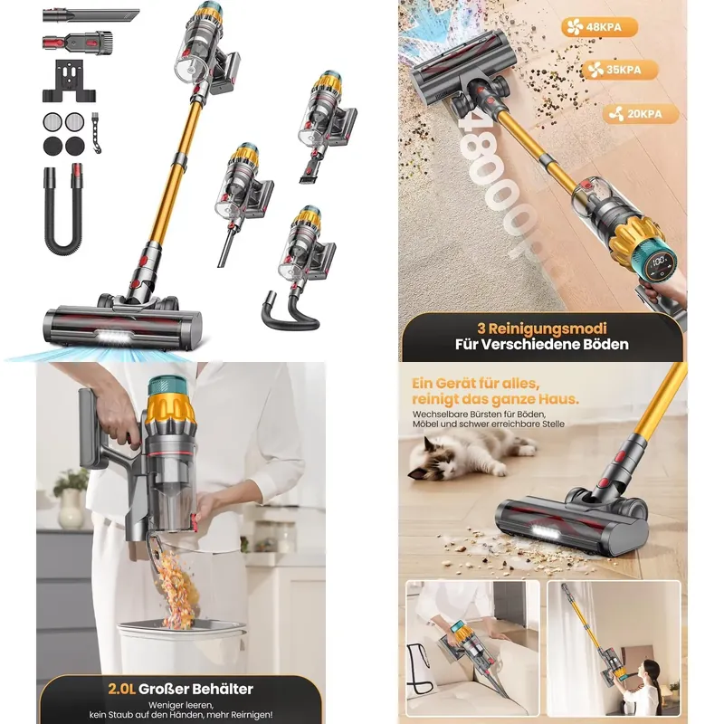 Car Vacuum - Aspiradora Inalámbrica Portátil V16 de 45kpa