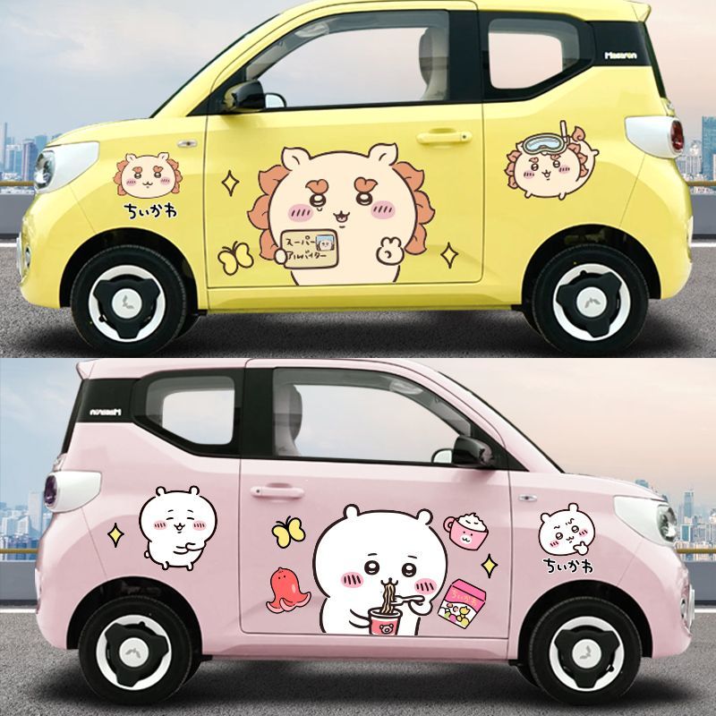 Chiikawa-pegatina para coche,  - Car Accessories Japanese reseña y precio