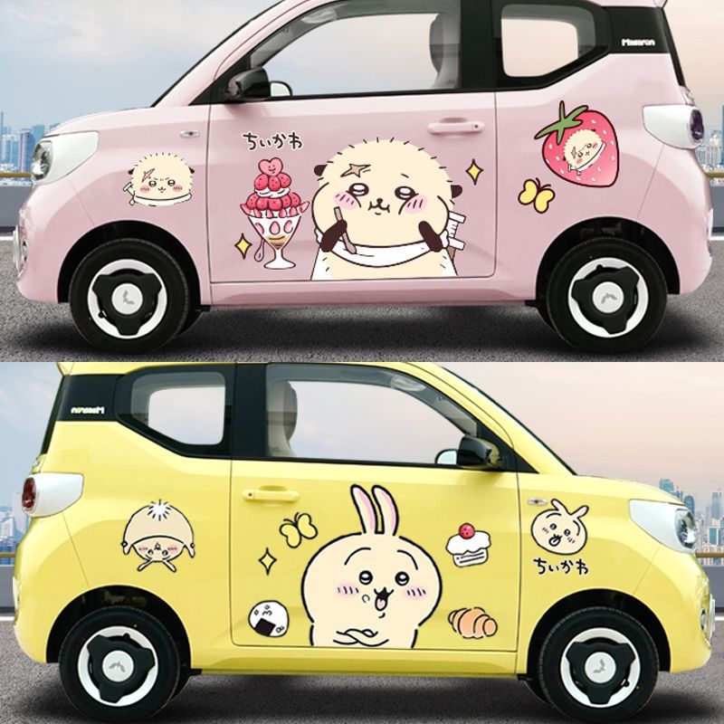 Chiikawa-pegatina para coche,  - Car Accessories Japanese reseña y precio